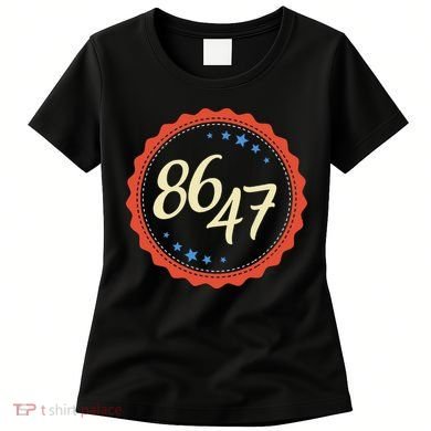 8647 Subtle Anti Funy 86 47 Retro Boho Style Women's T-Shirt