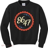 8647 Subtle Anti Funy 86 47 Retro Boho Style Kids Sweatshirt thumb 0