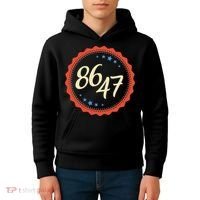 8647 Subtle Anti Funy 86 47 Retro Boho Style Kids Hoodie thumb 4