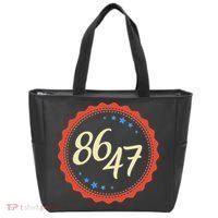 8647 Subtle Anti Funy 86 47 Retro Boho Style Tote Bag thumb 0