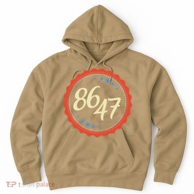 8647 Subtle Anti Funy 86 47 Retro Boho Style Hoodie