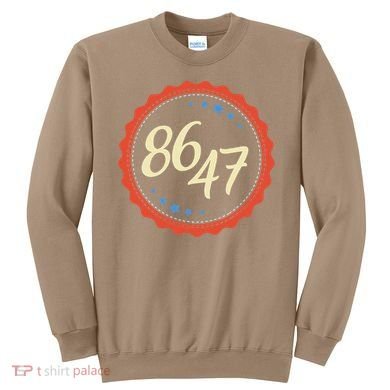 8647 Subtle Anti Funy 86 47 Retro Boho Style Sweatshirt