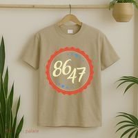 8647 Subtle Anti Funy 86 47 Retro Boho Style T-Shirt thumb 2