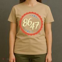 8647 Subtle Anti Funy 86 47 Retro Boho Style T-Shirt thumb 4
