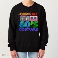 80s Styles Halloween 1980s This Is My 80s Costume Women's Sweatshirt thumb 0