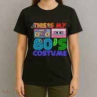 80s Styles Halloween 1980s This Is My 80s Costume T-Shirt thumb 4