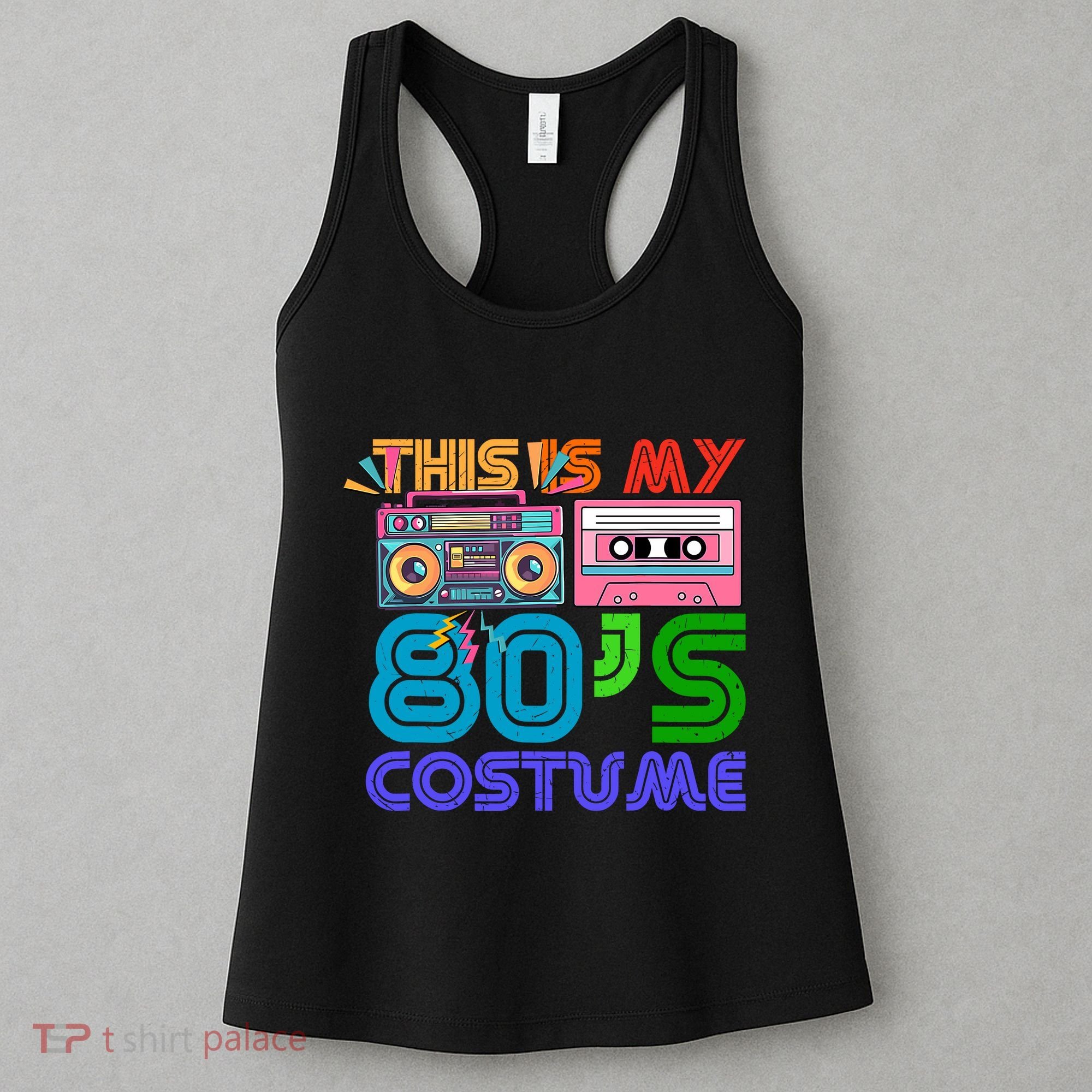 80s Styles Halloween 1980s This Is My 80s Costume Women's Tank Top