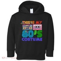 80s Styles Halloween 1980s This Is My 80s Costume Toddler Hoodie thumb 0