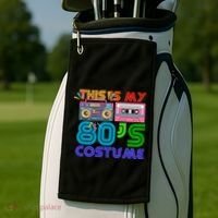 80s Styles Halloween 1980s This Is My 80s Costume Golf Towel thumb 2