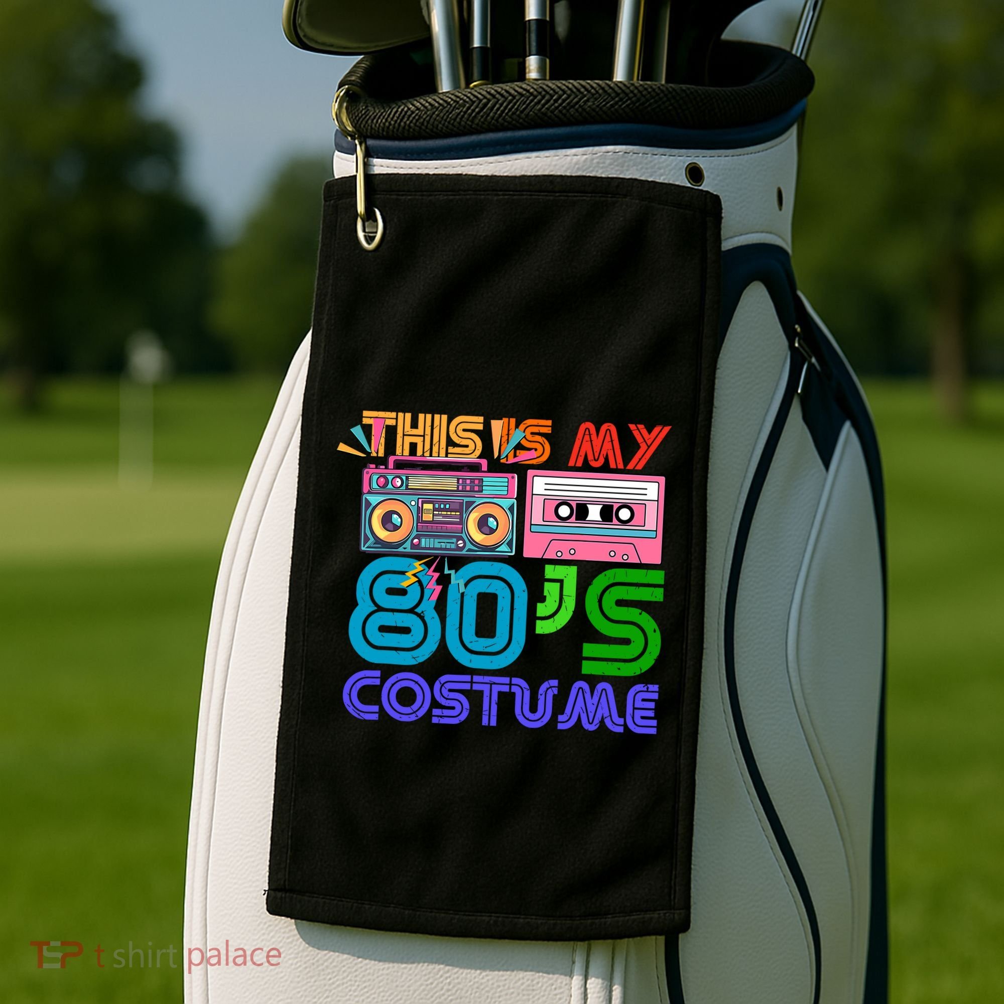 80s Styles Halloween 1980s This Is My 80s Costume Golf Towel