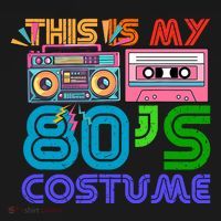 80s Styles Halloween 1980s This Is My 80s Costume Visor thumb 3