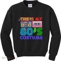 80s Styles Halloween 1980s This Is My 80s Costume Kids Sweatshirt thumb 0