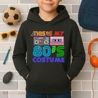 80s Styles Halloween 1980s This Is My 80s Costume Kids Hoodie thumb 2