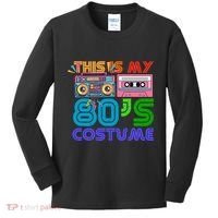 80s Styles Halloween 1980s This Is My 80s Costume Kids Long Sleeve Shirt thumb 0