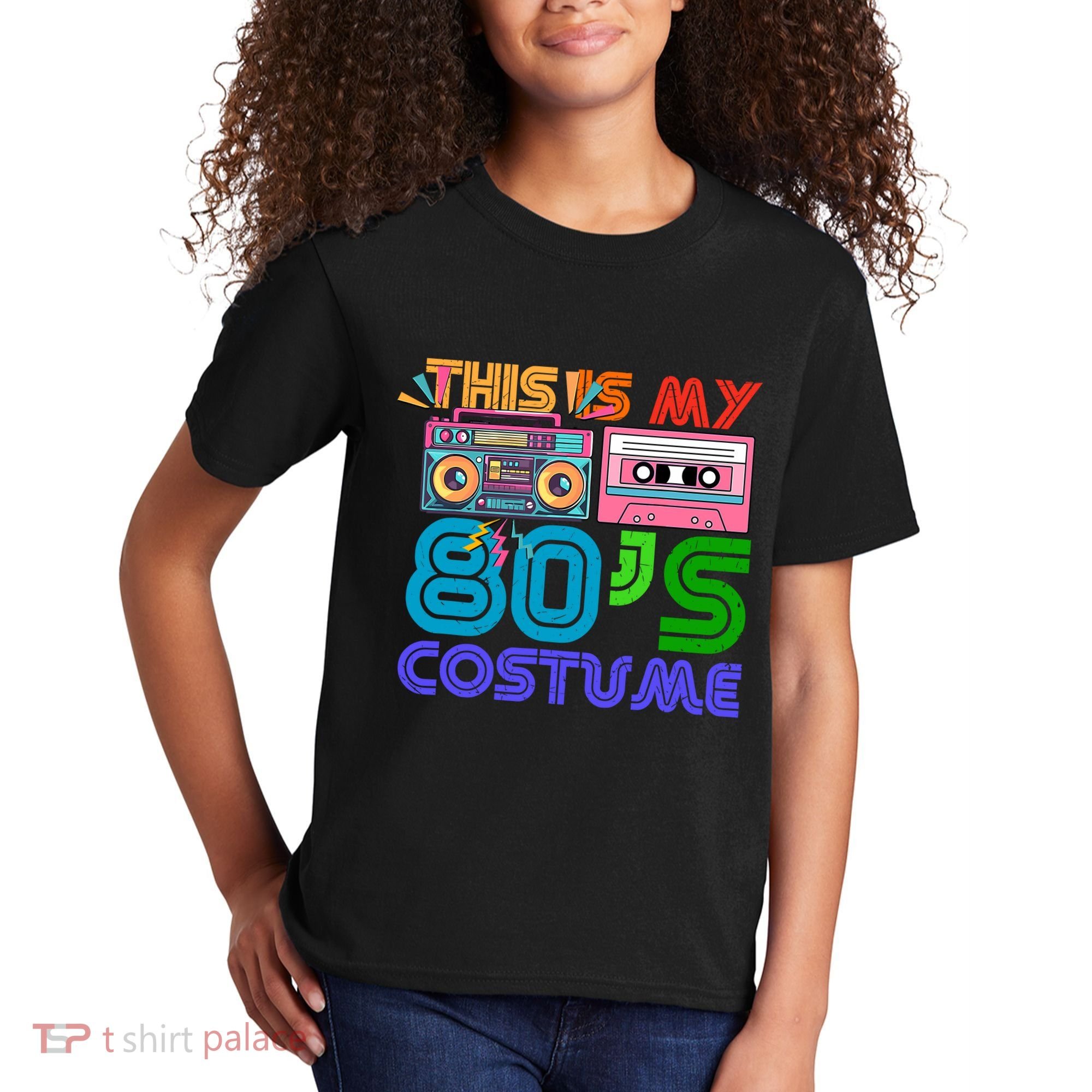 80s Styles Halloween 1980s This Is My 80s Costume Kids T-Shirt