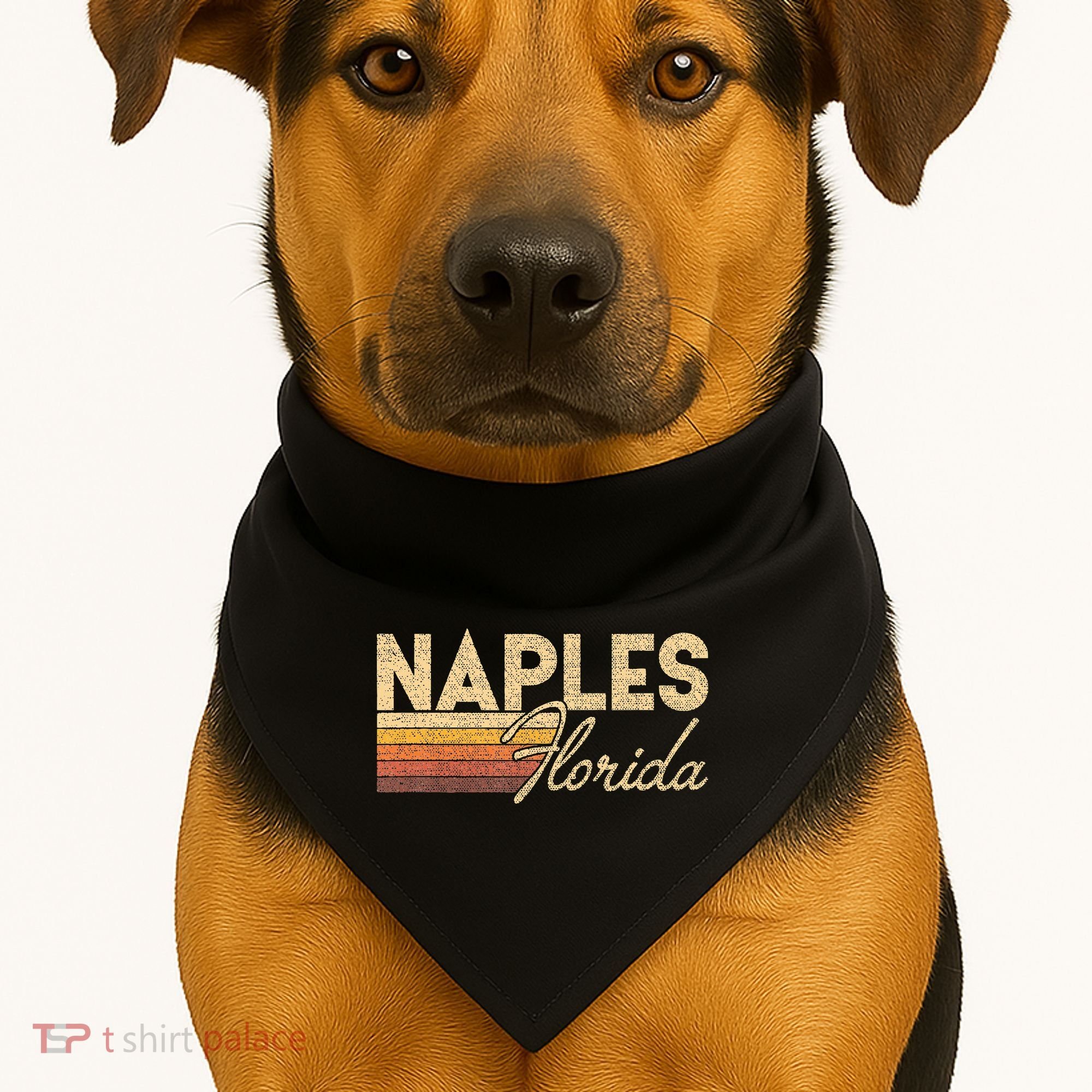 80s Style Naples Florida USA-Made Doggie Bandana