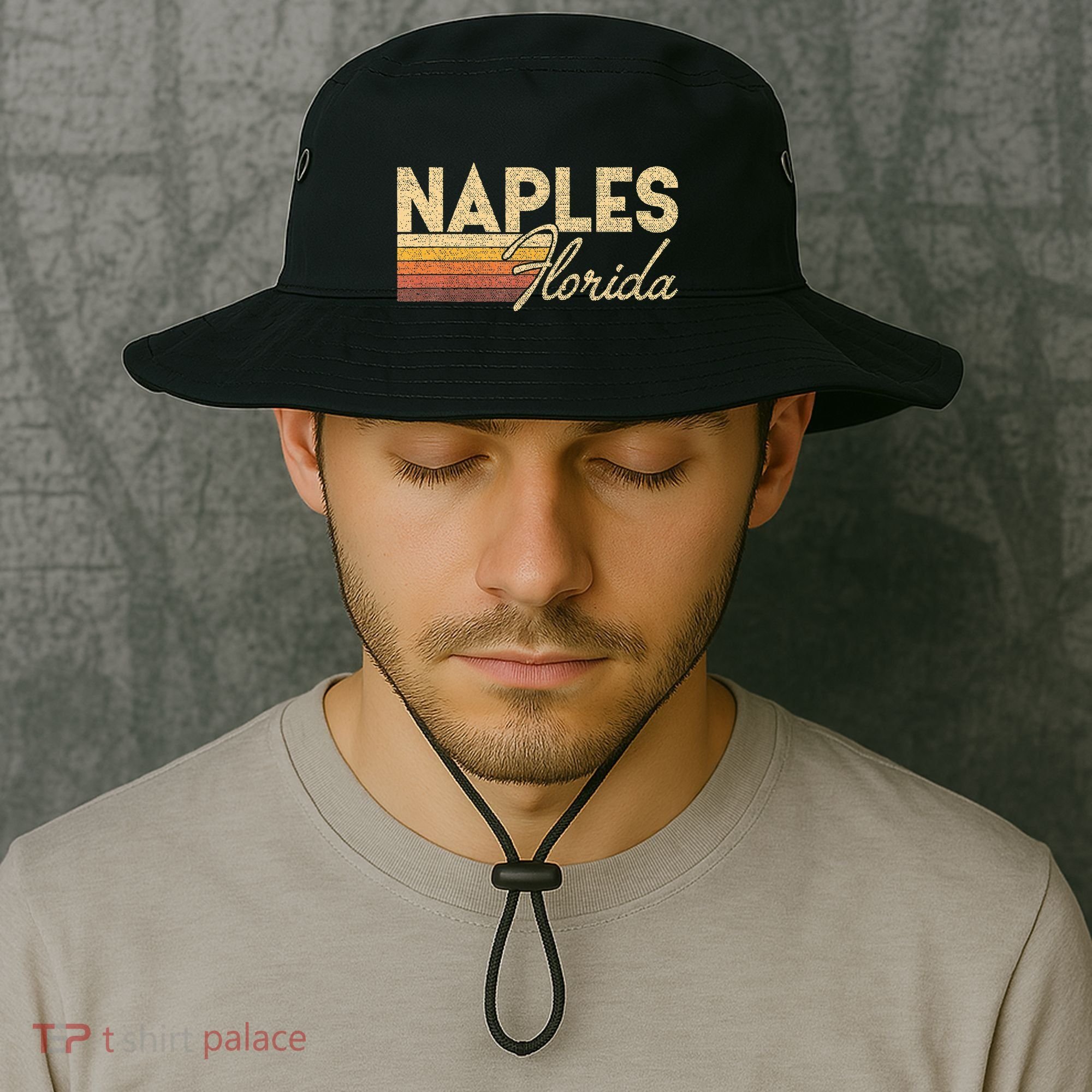 80s Style Naples Florida Bucket Hat