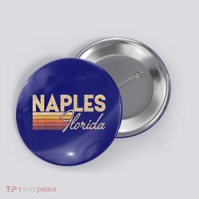 80s Style Naples Florida Button