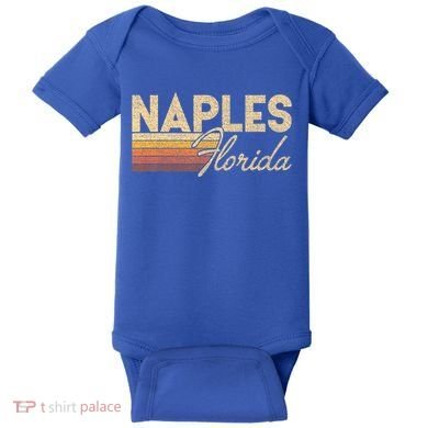 80s Style Naples Florida Baby Bodysuit