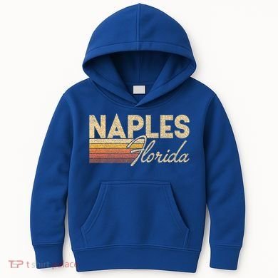 80s Style Naples Florida Kids Hoodie