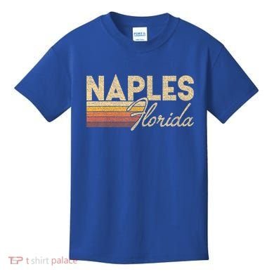 80s Style Naples Florida Kids T-Shirt