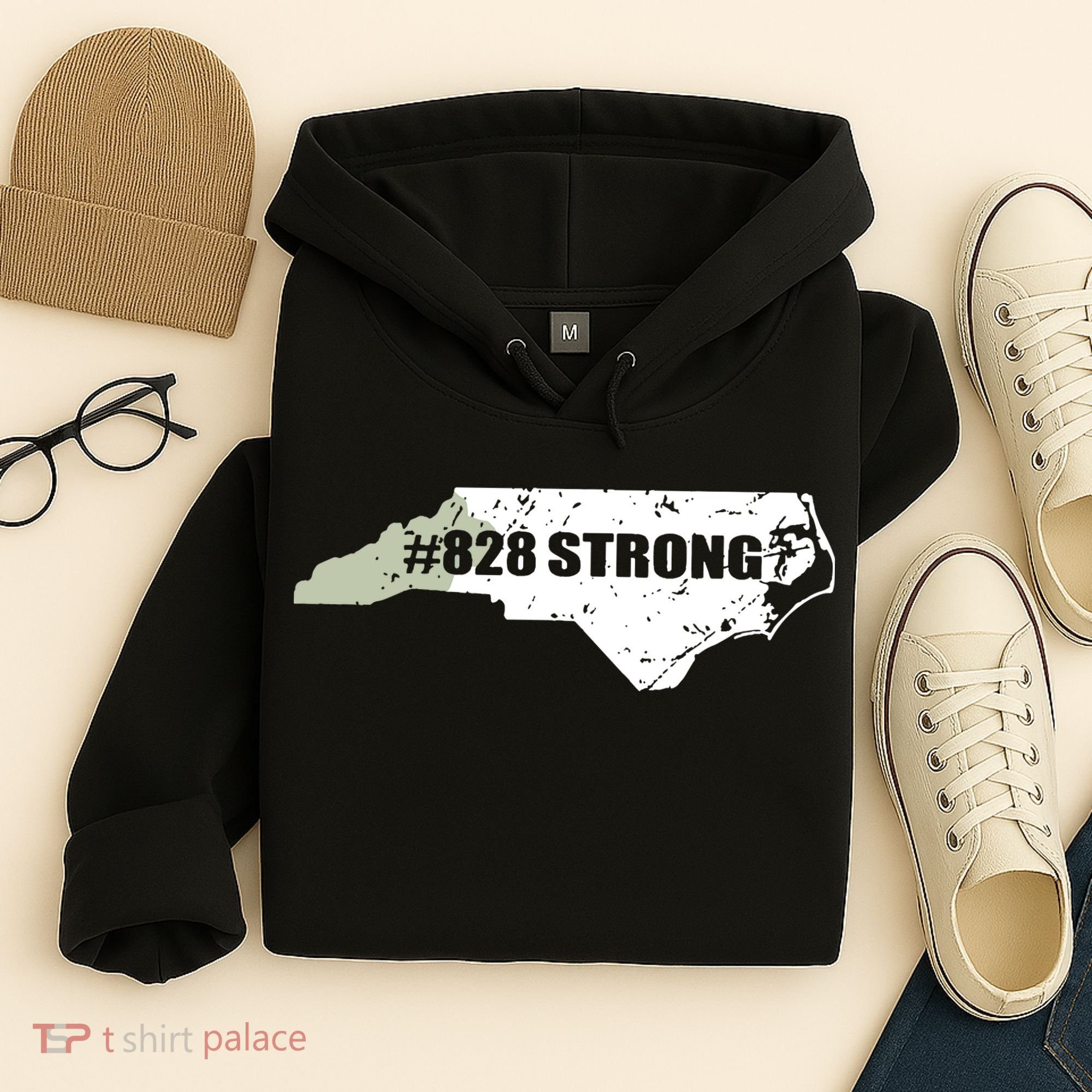 828 Strong North Carolina Hurricane Relief Awareness Hoodie