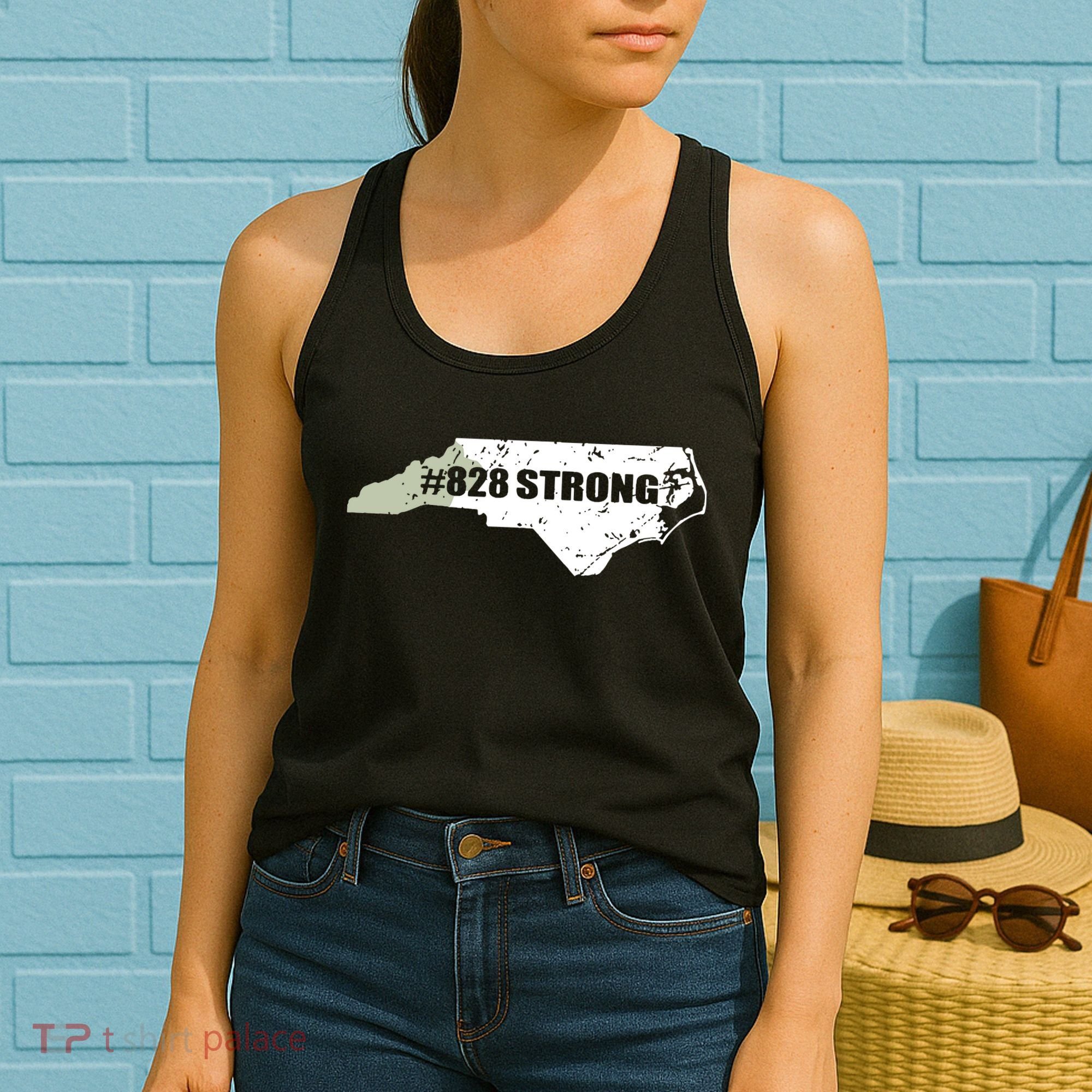 828 Strong North Carolina Hurricane Relief Awareness Women's Tank Top