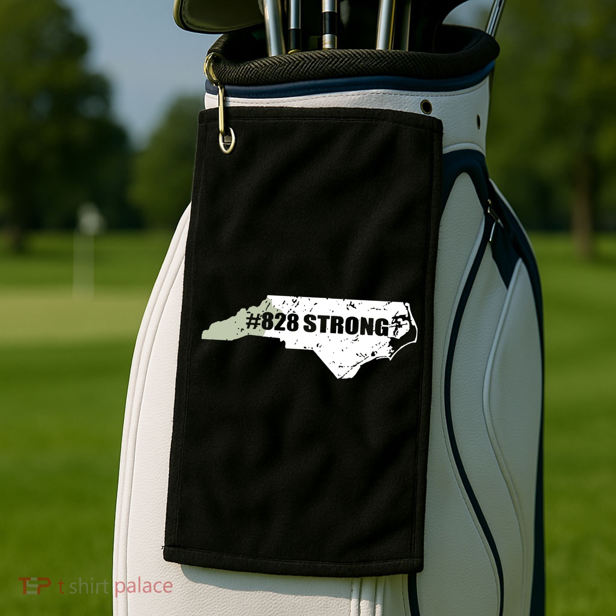 828 Strong North Carolina Hurricane Relief Awareness Golf Towel