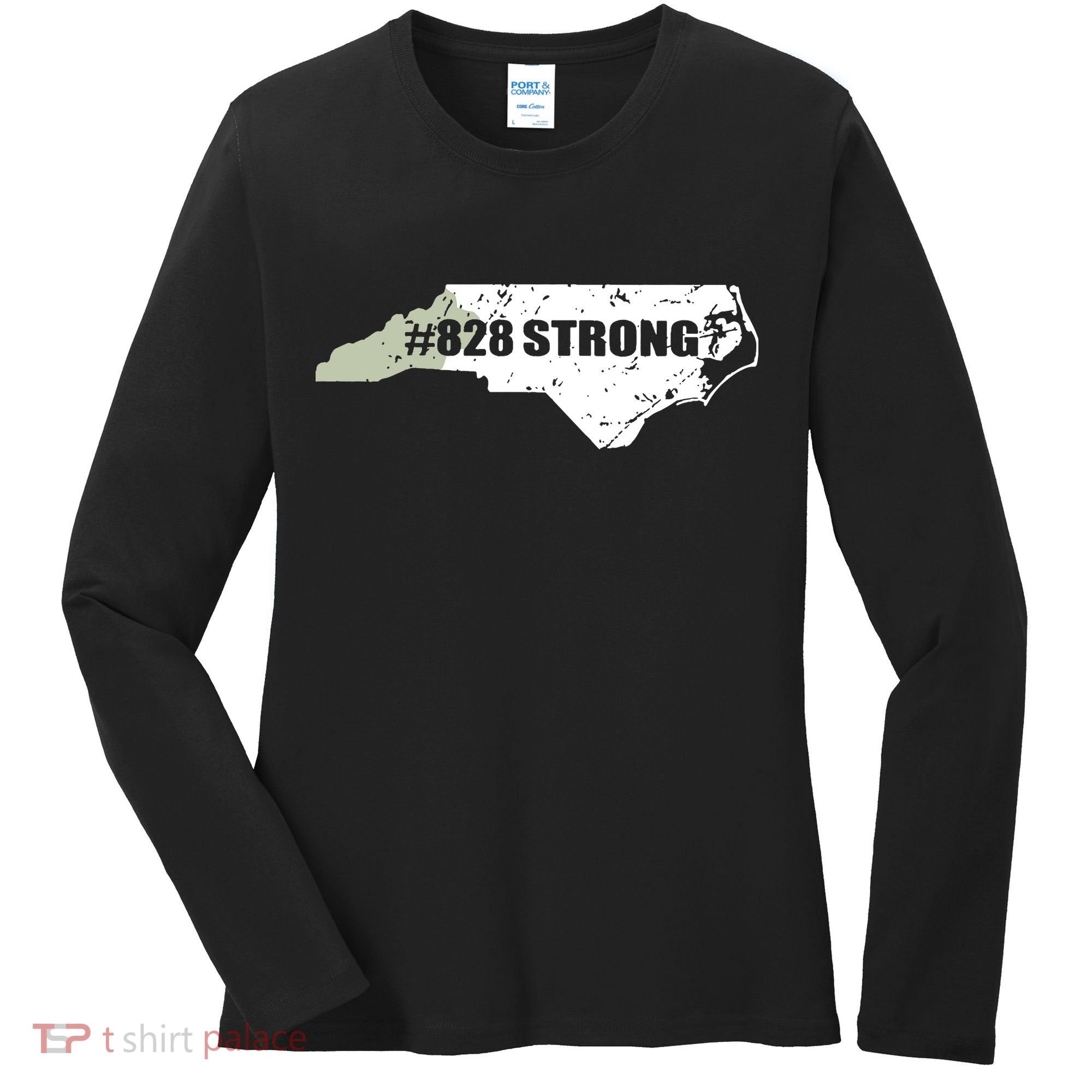 828 Strong North Carolina Hurricane Relief Awareness Women's Long Sleeve Shirt