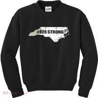 828 Strong North Carolina Hurricane Relief Awareness Kids Sweatshirt thumb 0