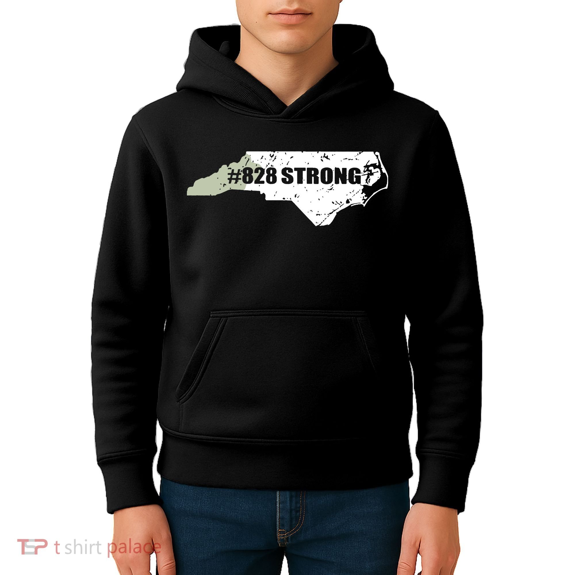 828 Strong North Carolina Hurricane Relief Awareness Kids Hoodie