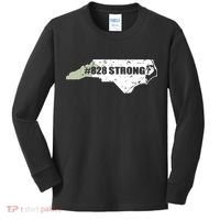 828 Strong North Carolina Hurricane Relief Awareness Kids Long Sleeve Shirt thumb 0