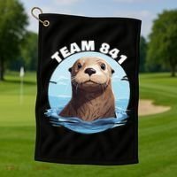 841 Surfing Otter 841 Otter Team 841 California Otter 841 Golf Towel thumb 1