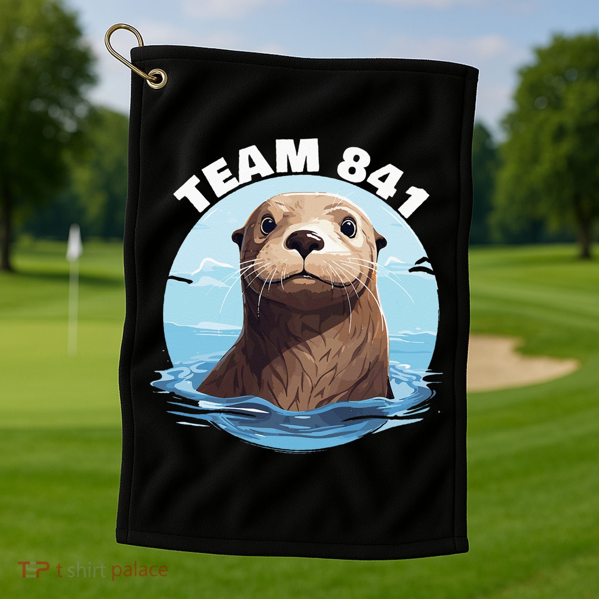 841 Surfing Otter 841 Otter Team 841 California Otter 841 Golf Towel