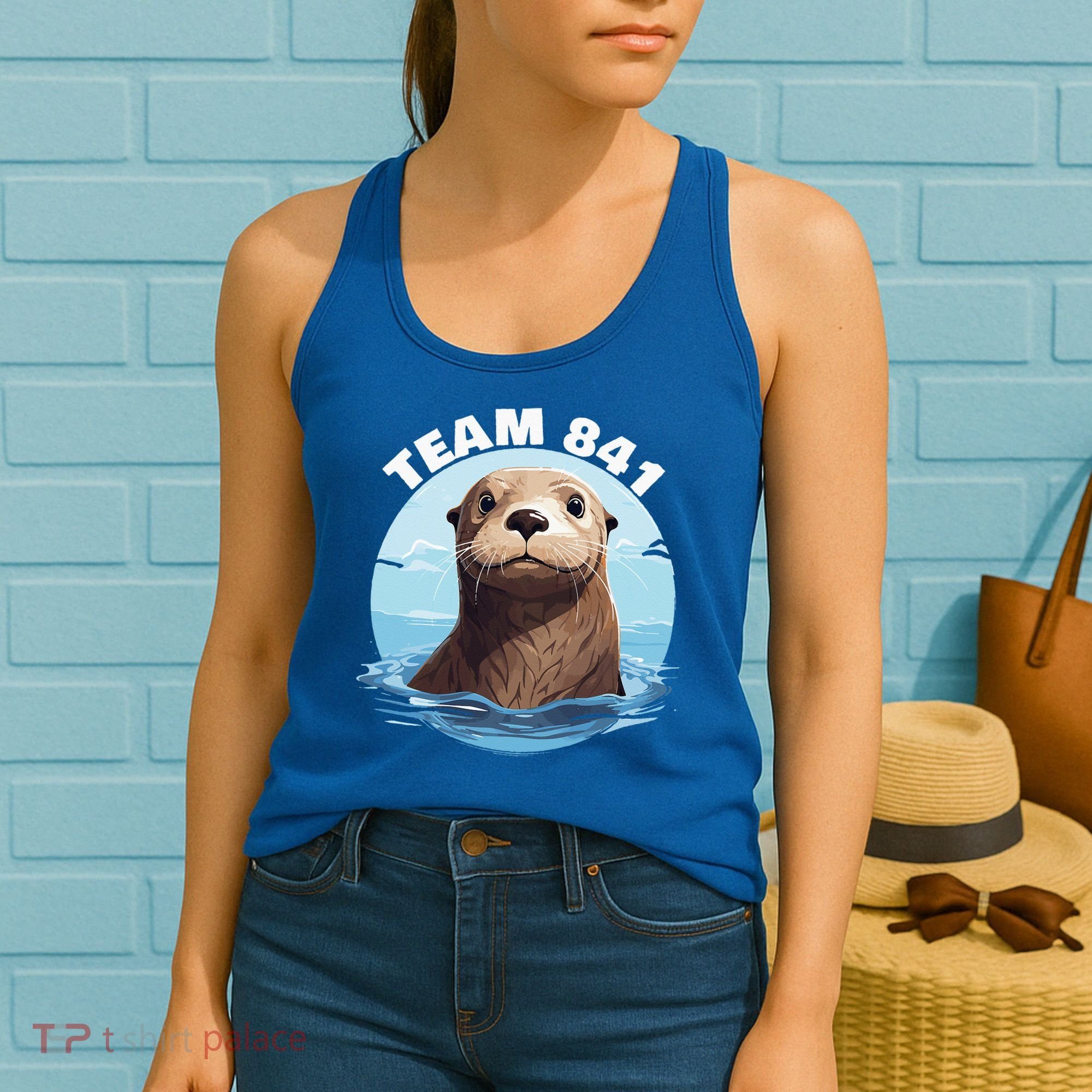 841 Surfing Otter 841 Otter Team 841 California Otter 841 Women's Tank Top