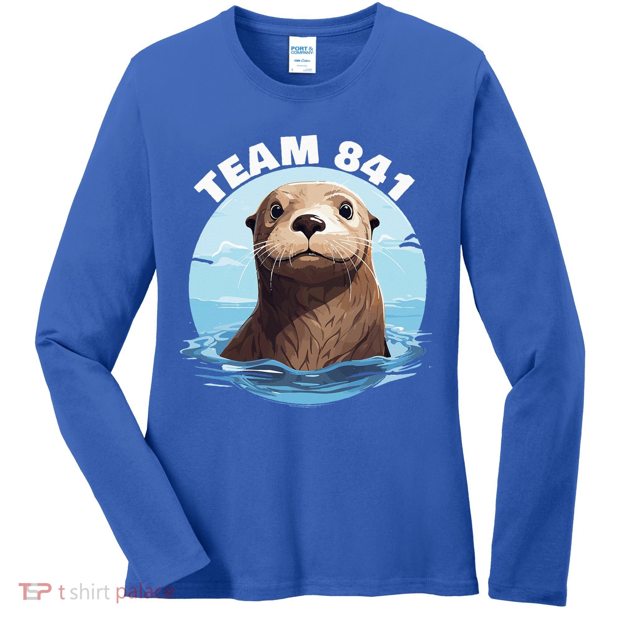 841 Surfing Otter 841 Otter Team 841 California Otter 841 Women's Long Sleeve Shirt