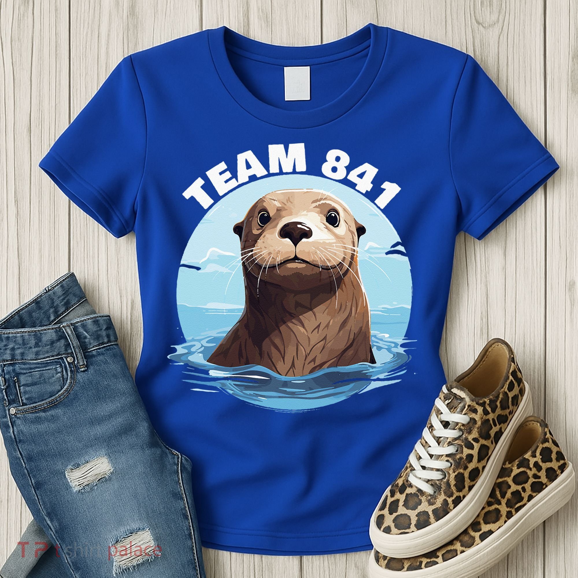 841 Surfing Otter 841 Otter Team 841 California Otter 841 Women's T-Shirt
