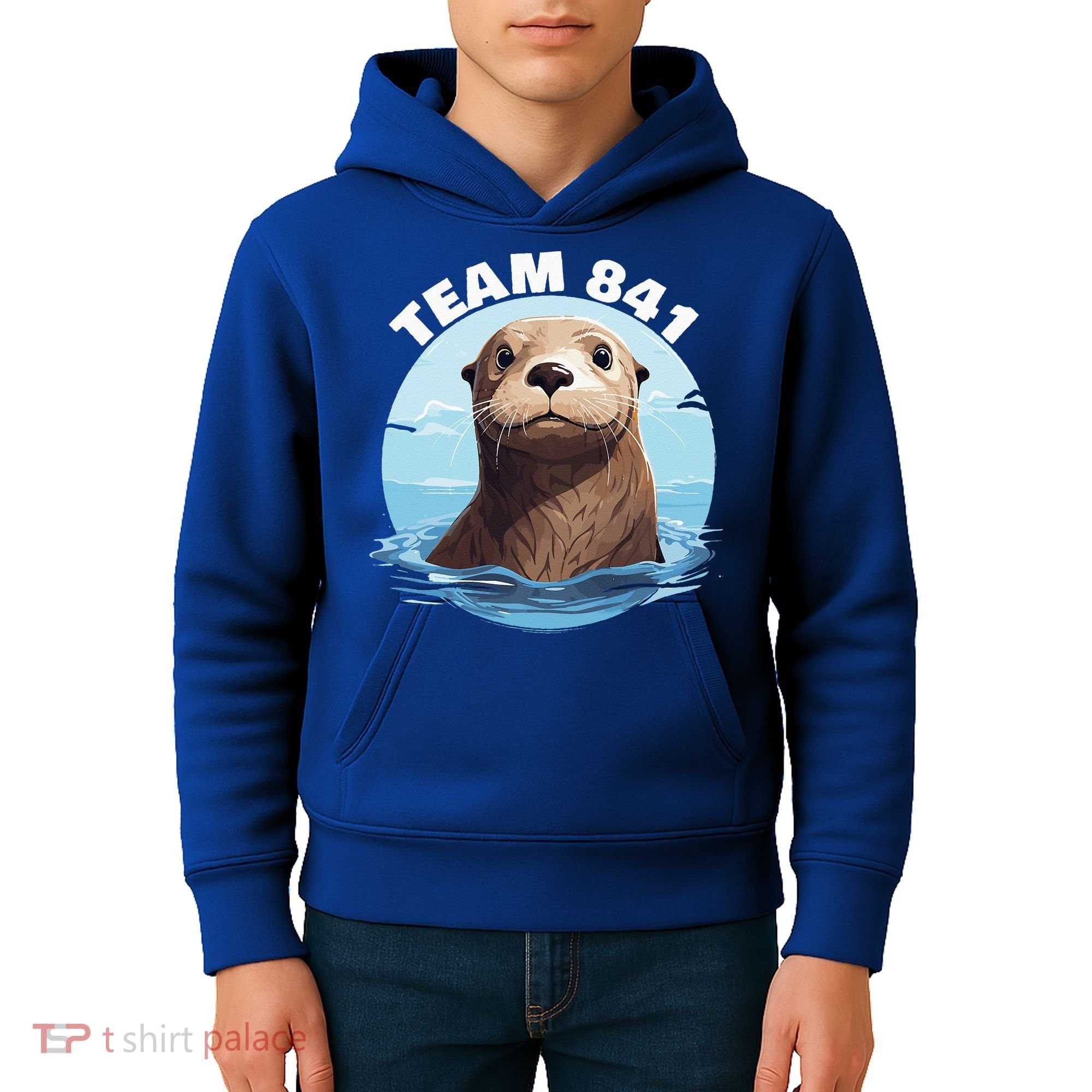 841 Surfing Otter 841 Otter Team 841 California Otter 841 Kids Hoodie