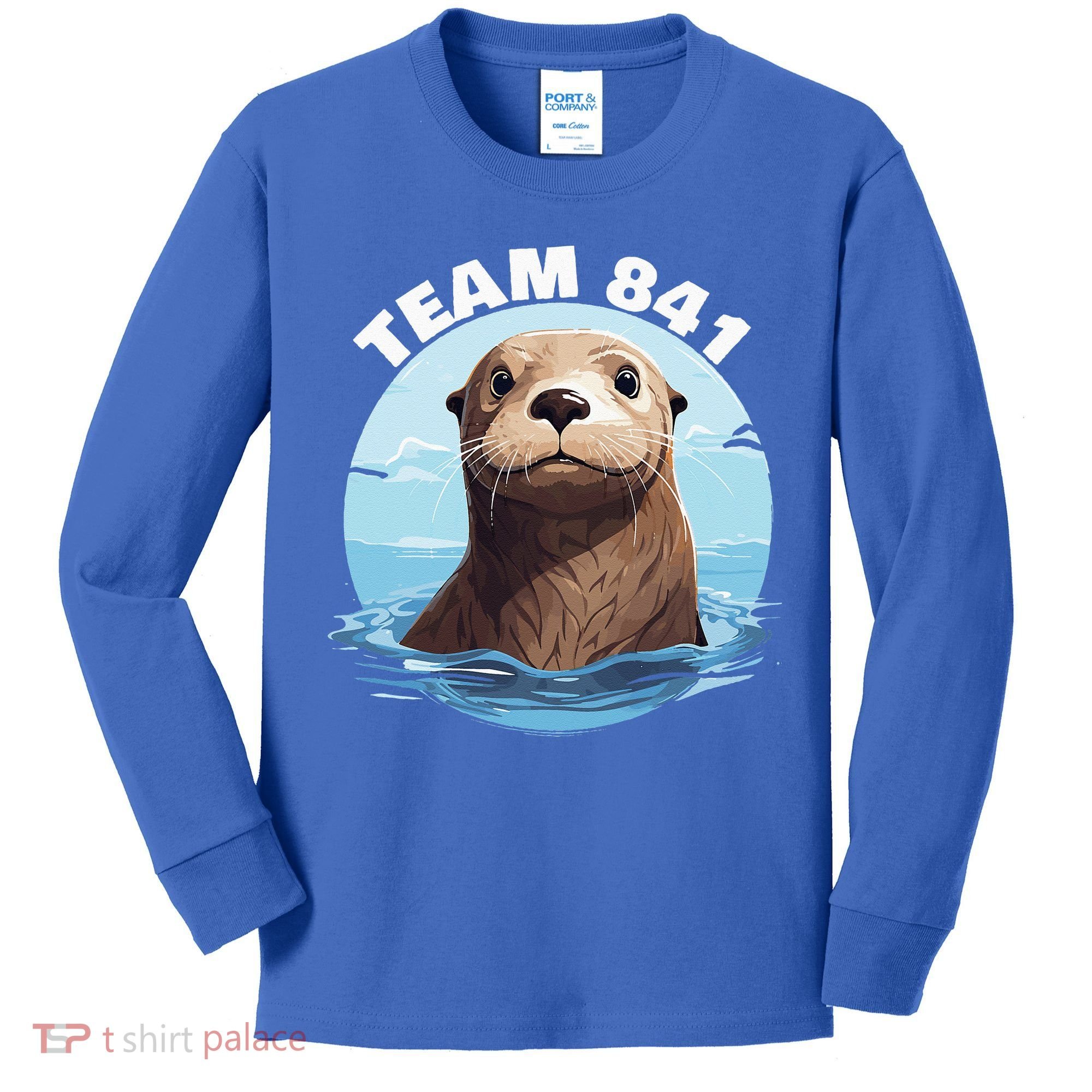 841 Surfing Otter 841 Otter Team 841 California Otter 841 Kids Long Sleeve Shirt