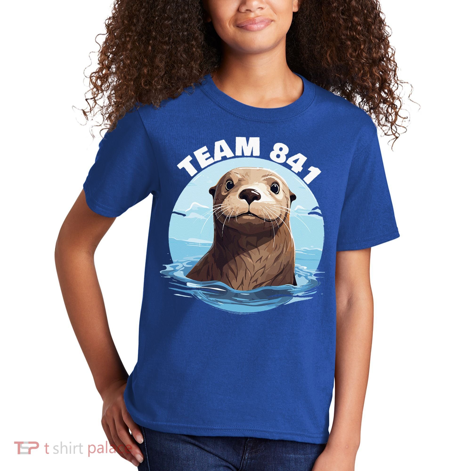 841 Surfing Otter 841 Otter Team 841 California Otter 841 Kids T-Shirt