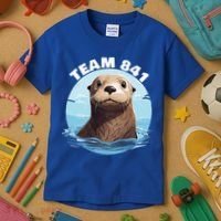 841 Surfing Otter 841 Otter Team 841 California Otter 841 Kids T-Shirt thumb 3