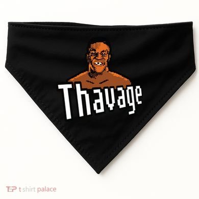 8bit Thavage Casual Wear Funny Thupreme Boxing Lisp USA-Made Doggie Bandana