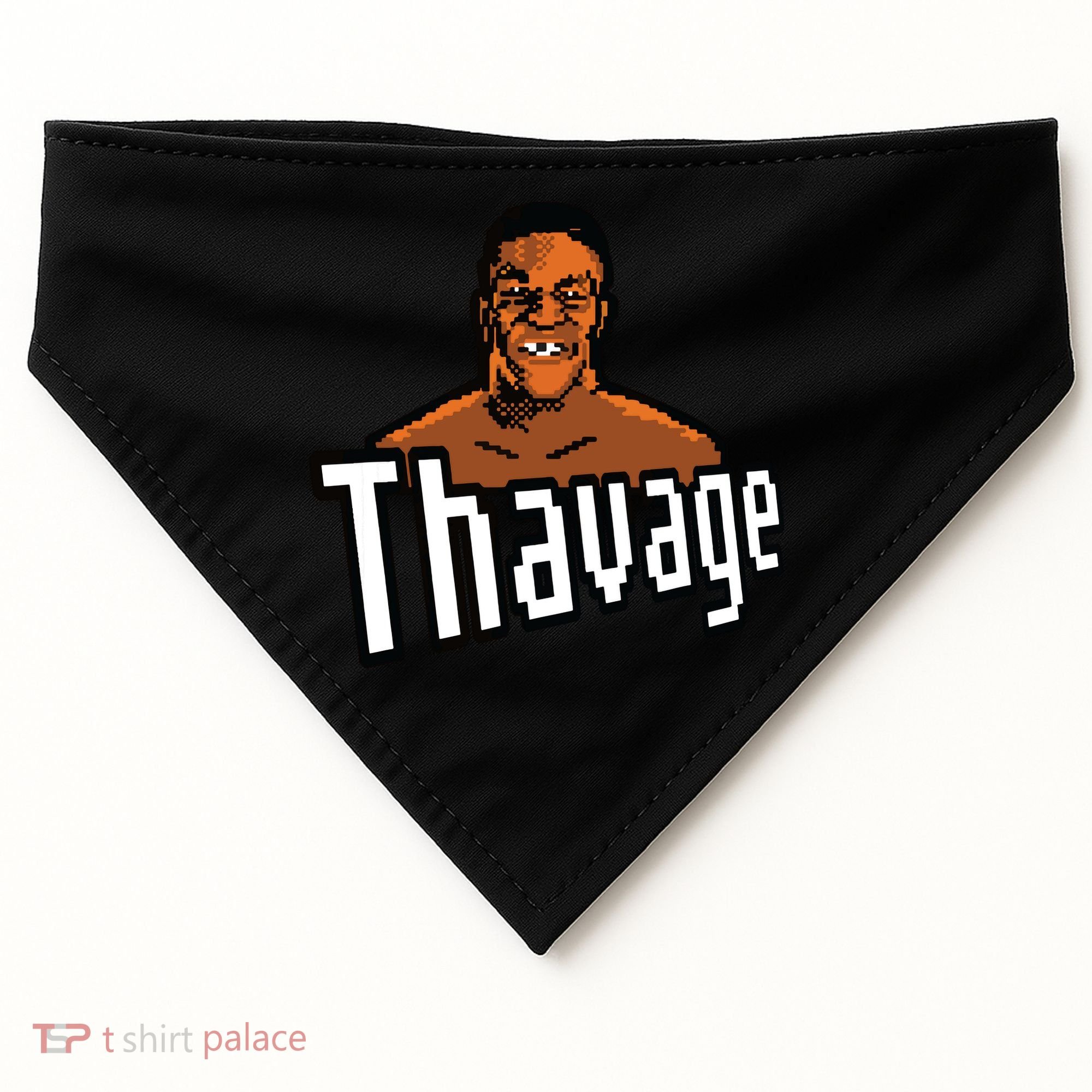 8bit Thavage Casual Wear Funny Thupreme Boxing Lisp USA-Made Doggie Bandana