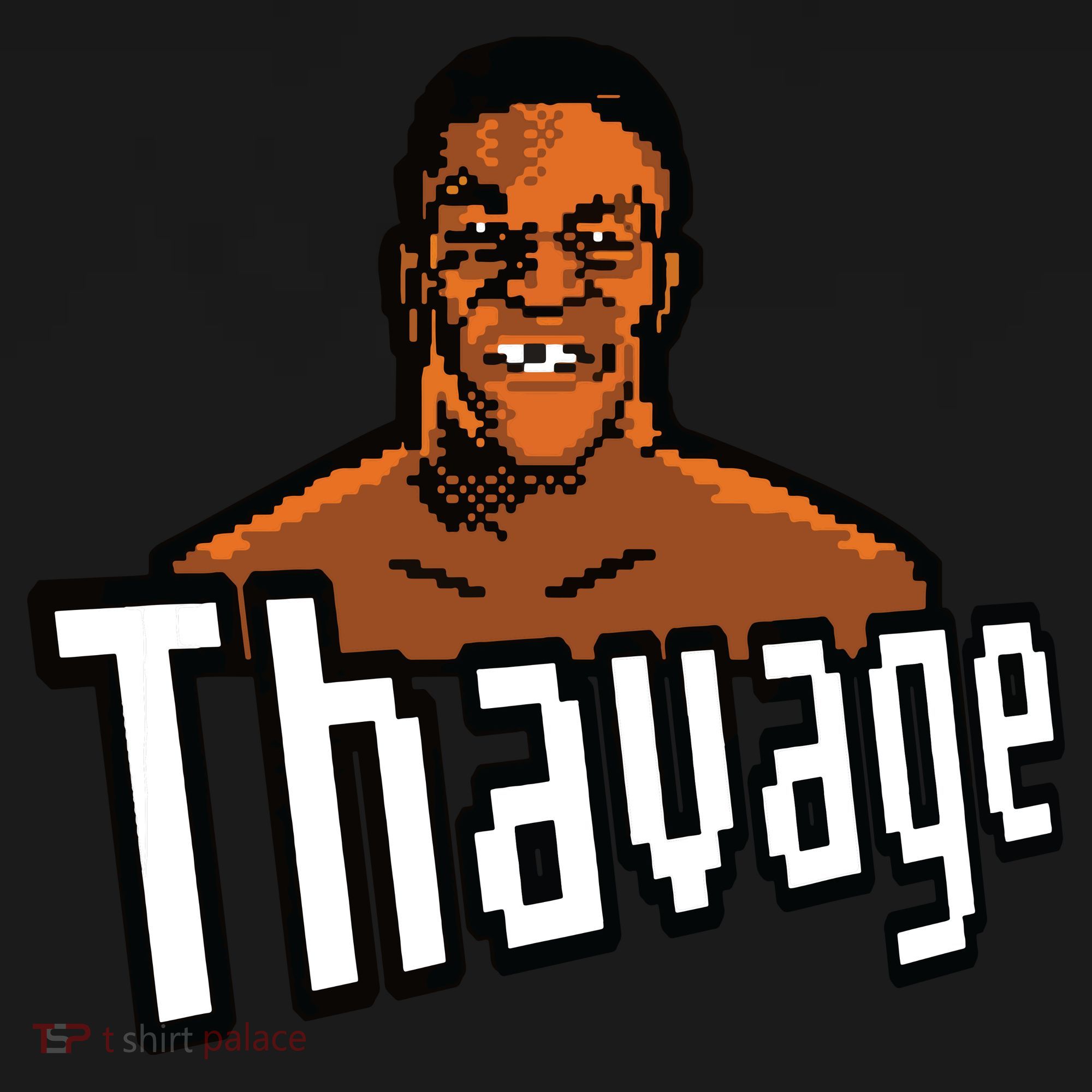 8bit Thavage Casual Wear Funny Thupreme Boxing Lisp Button