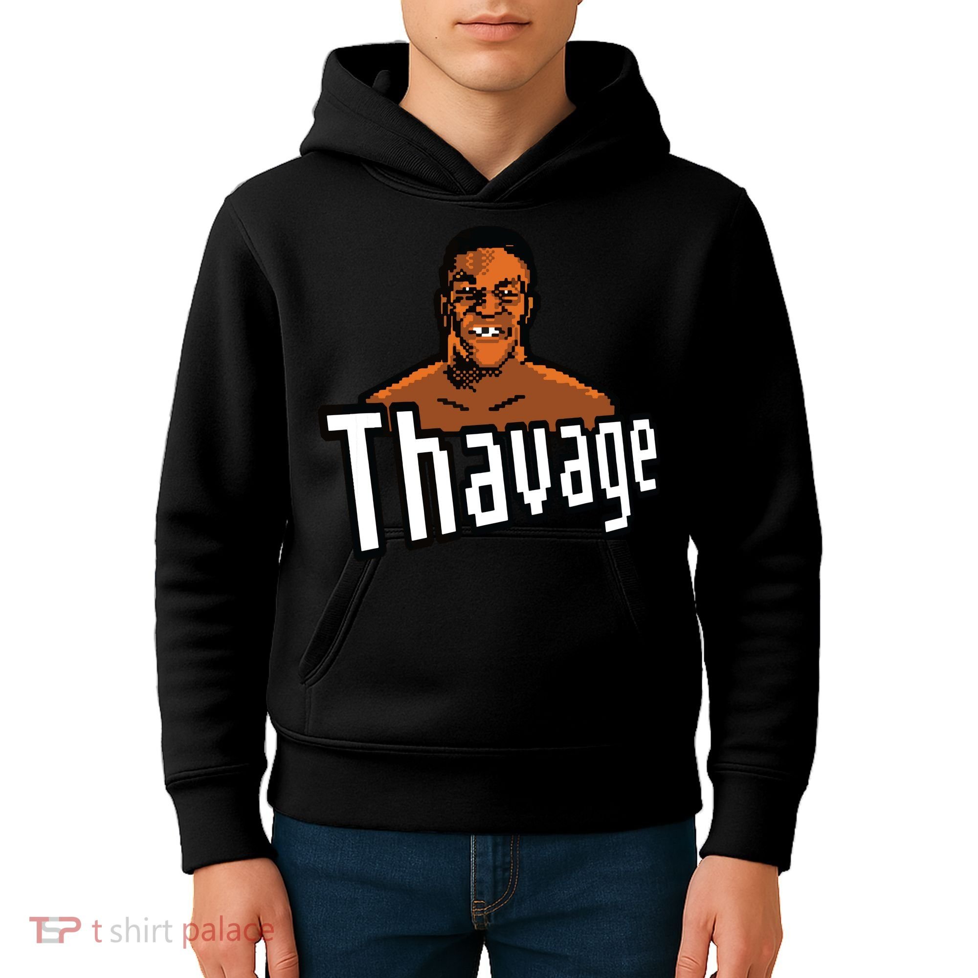 8bit Thavage Casual Wear Funny Thupreme Boxing Lisp Kids Hoodie
