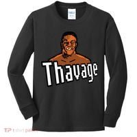 8bit Thavage Casual Wear Funny Thupreme Boxing Lisp Kids Long Sleeve Shirt thumb 0