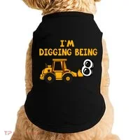 8th Birthday I'm Digging Being Eight Doggie Tank thumb 0