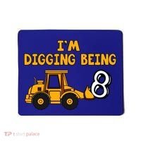 8th Birthday I'm Digging Being Eight Mousepad thumb 0