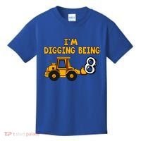 8th Birthday I'm Digging Being Eight Kids T-Shirt thumb 0