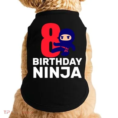 8th Birthday Ninja Doggie Tank